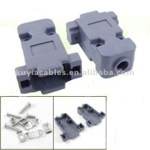 Plastic DB9 RS232 Male Female Hoods DB9 Connector Shells Cover with Screws